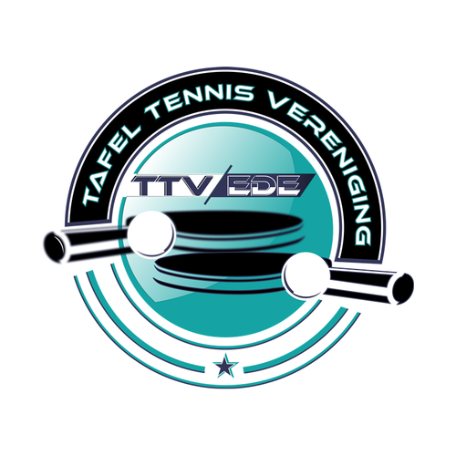 Tennis ball design with the title 'Logo concept for table tennis club.'