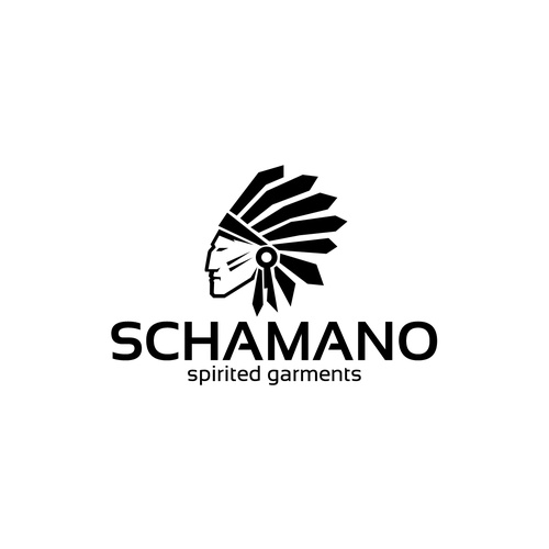 Shaman logo with the title 'INDIAN CHIEF LOGO'