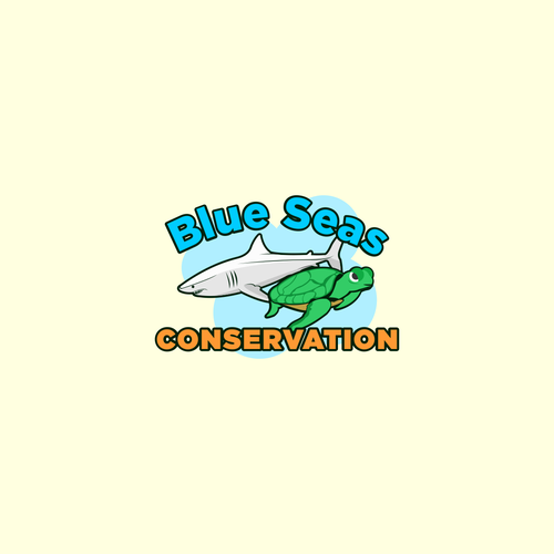 Animation effects logo with the title 'Blue Seas'