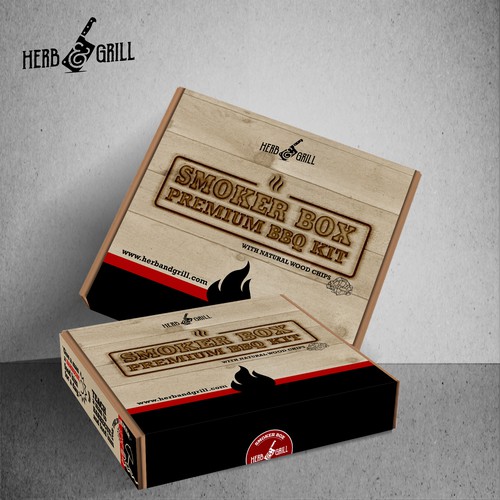 Barbeque packaging with the title 'BBQ Box'