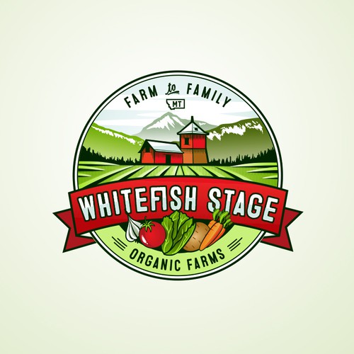 Ranch design with the title 'organic farm'