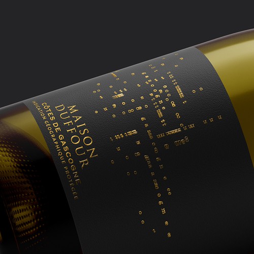 Winery label with the title 'Maison Duffour'