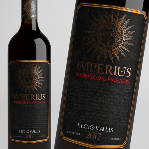 Winery label with the title 'wine label'