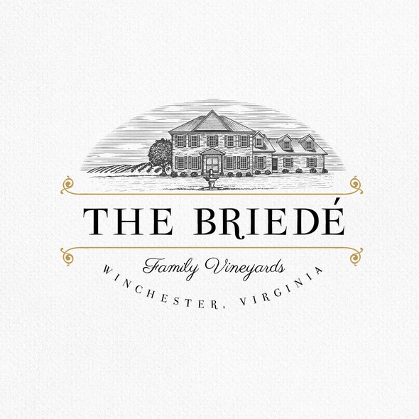 Vineyard design with the title 'The Briedé'