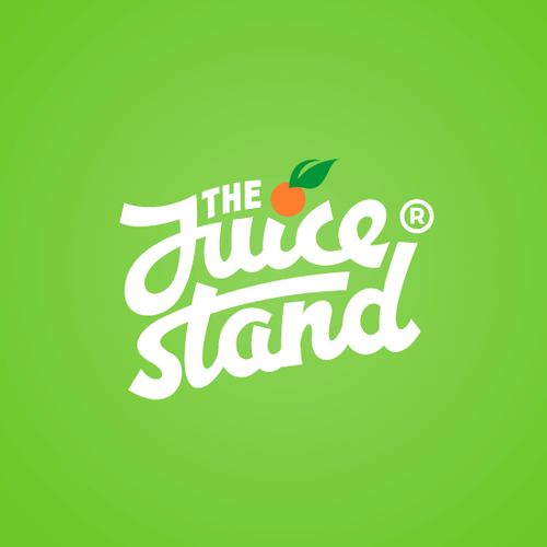 Calligraphy logo with the title 'The Juice Stand'