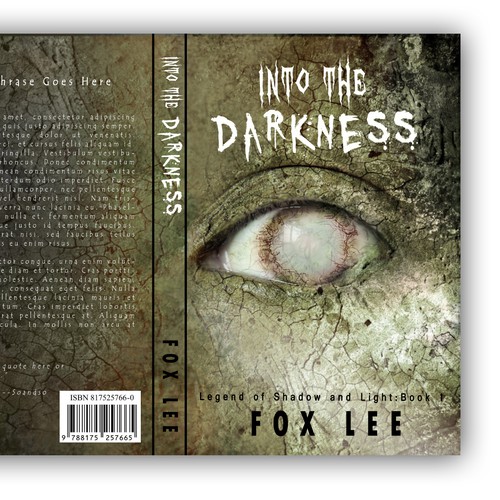 Zombie book cover with the title 'Horror Book Cover'