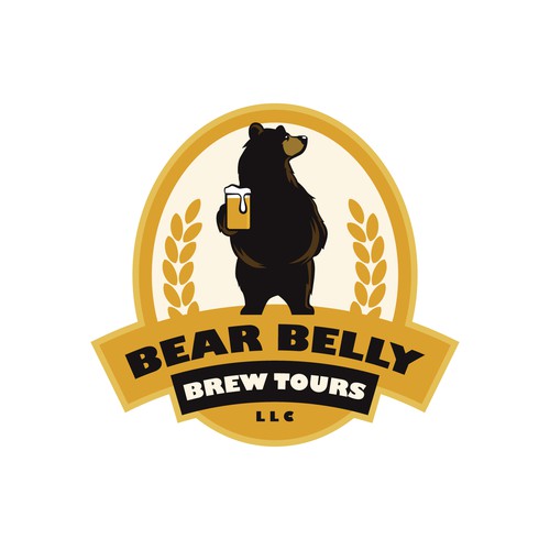 Tour logo with the title 'Bear logo for brew tour company'