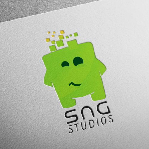 Pixel logo with the title 'SNG Studios Logo'