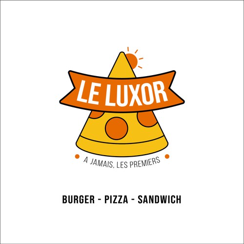 Cheerful design with the title 'Fast Food Restaurant Logo'