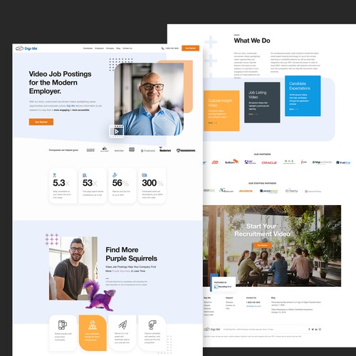 HR design with the title 'HR Recruitment Videos and Services'