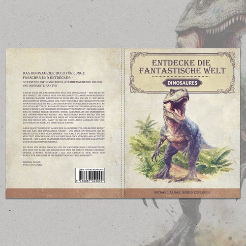 Animal book cover with the title 'Cover-Design for Animalbook Series'
