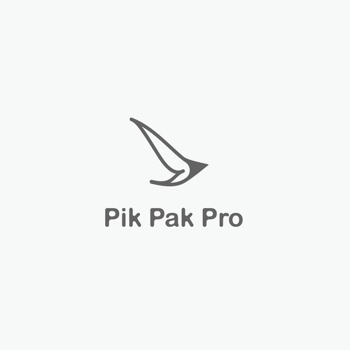 Courier logo with the title 'Logo design for Pik Pak Pro'
