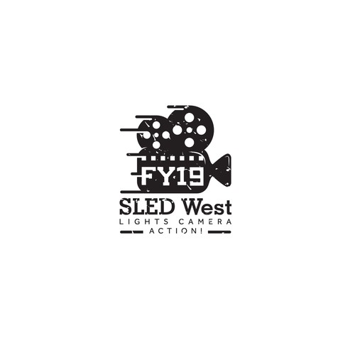 Action logo with the title 'Sled West'