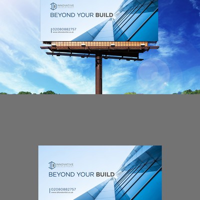 Clean Signage Design for Real Estate Company