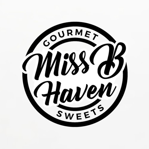 Food truck design with the title 'Miss B Haven Food Truck Logo'