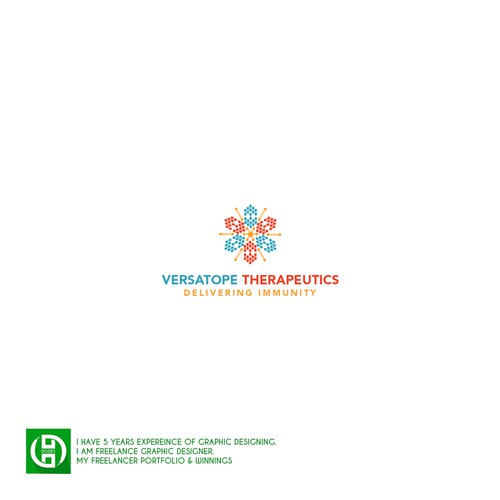 Pen tool logo with the title ' Stay healthy and strong with Versatope'