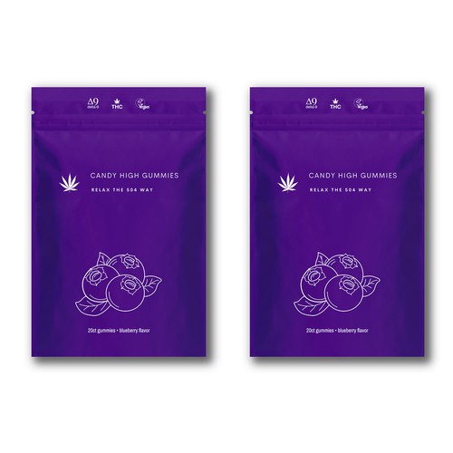 Candy packaging with the title 'Gummies Packaging'