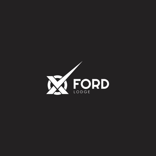 Lodge design with the title 'Ox Ford Lodge Logo Concept'