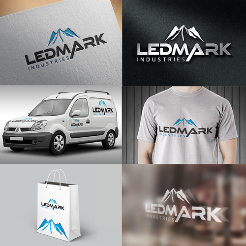 Camping brand with the title 'Logo for LEDMARK INDUSTRIES'