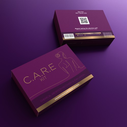 Feminine packaging with the title 'Medical C.A.R.E. Kit'