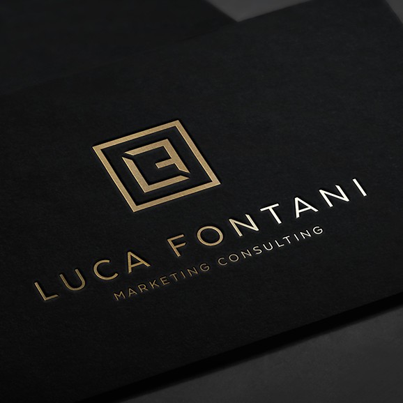 High-end design with the title 'Minimal and elegant high-end logo for a consultant'