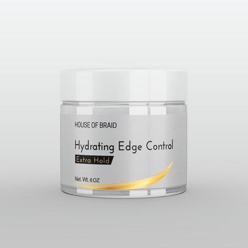 White background design with the title 'Jar packaging label Design'