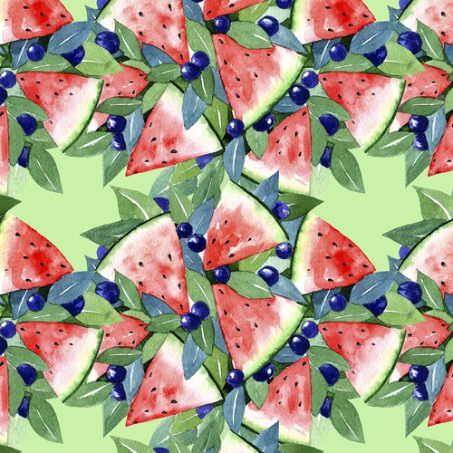 Factory design with the title 'Watercolor pattern'