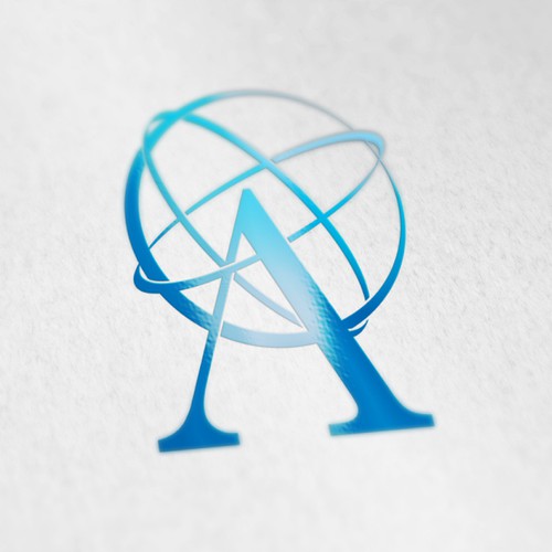 Sphere design with the title 'Atlas logo'