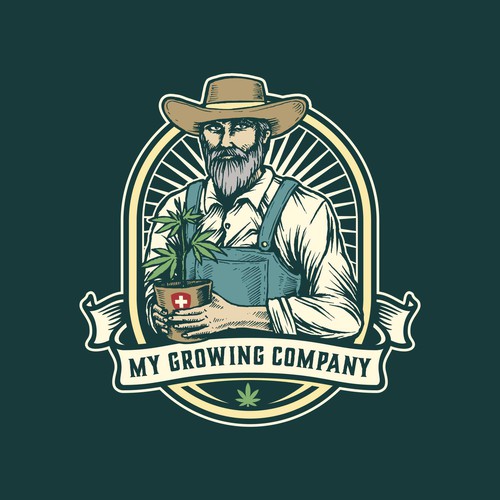 Farm logo with the title 'Final design for My Growing Company'