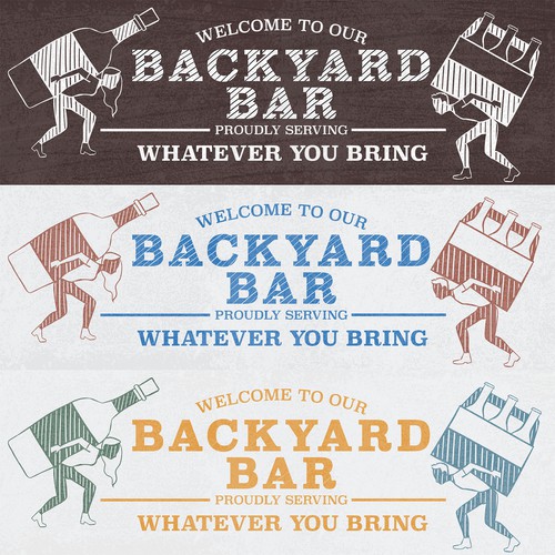 Sign illustration with the title 'Backyard Signs'