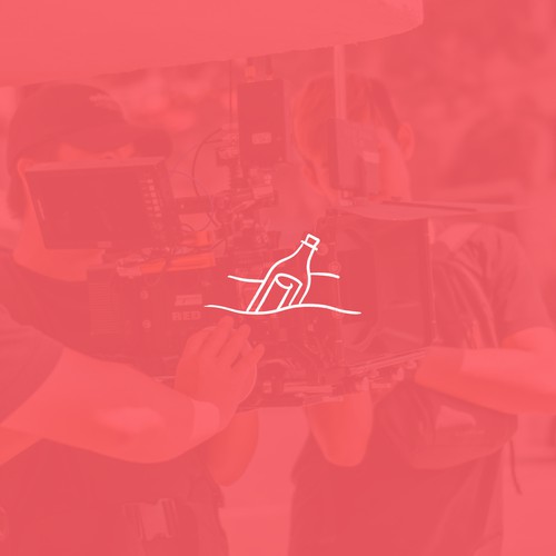 Design with the title 'An indie film/theatre production company logo'