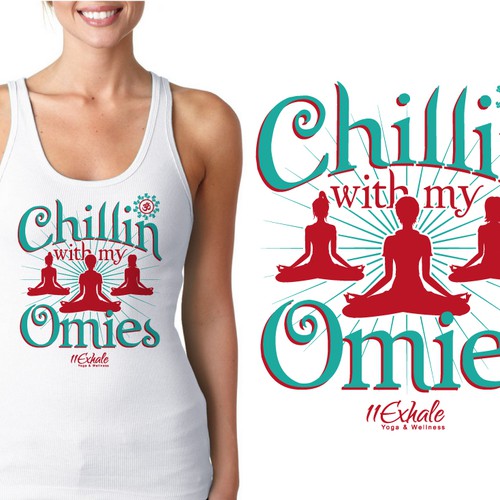 Tank top design with the title 'Yogo Tank Top Concept'