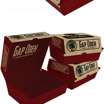 burger box packaging design