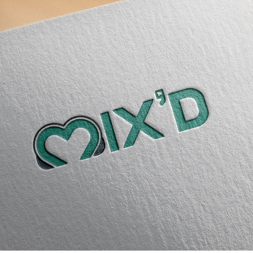 Dating app logo with the title 'Music and Dating Logo App'