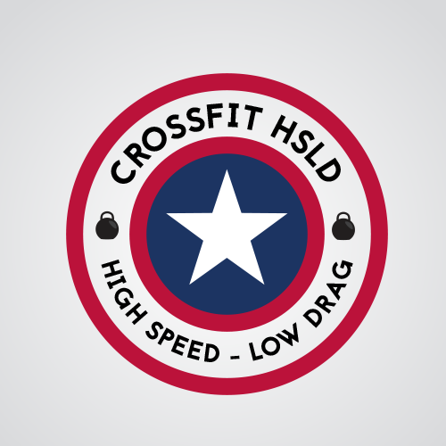 CrossFit logo with the title 'Captain America concept for CrossFit logo'
