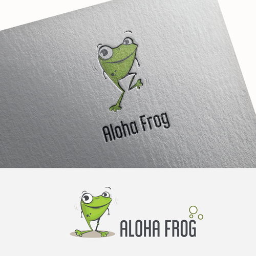 Aloha design with the title 'Aloha Frog'