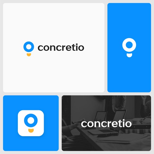 Explorer logo with the title 'Modern Simple Hot Air Balloon Logo'