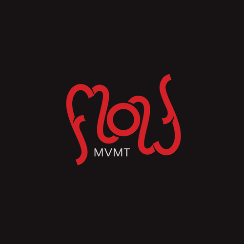 Ambigram logo with the title 'Ambigram "Flow"'