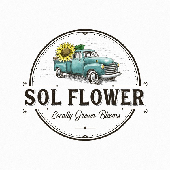 Truck brand with the title 'Sol Flower '