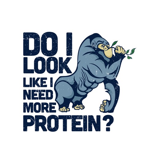 Food t-shirt with the title 'Gorilla Tee design '