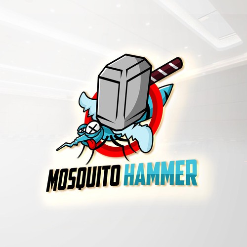 Hammer logo with the title 'LOGO MOSQUITO'