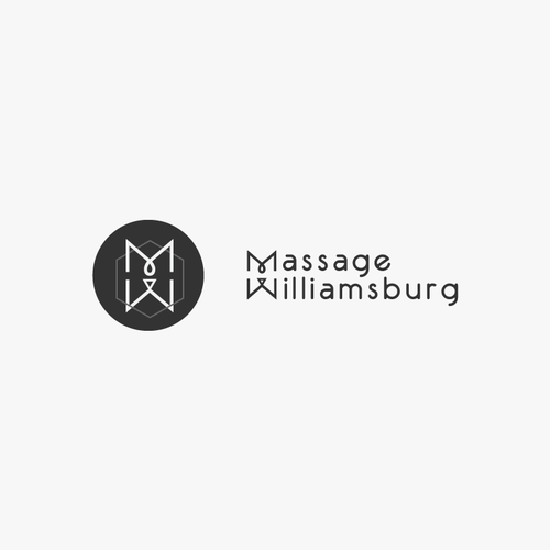 Massage logo with the title 'minimalistic logo for massage company'