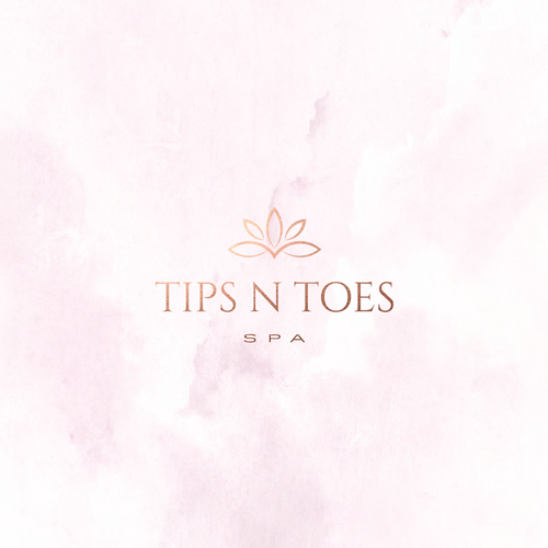 Wellness brand with the title 'Tips N Toe Spa'