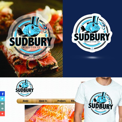 Seafood logo with the title 'LOGO- Seafood Wholesale'