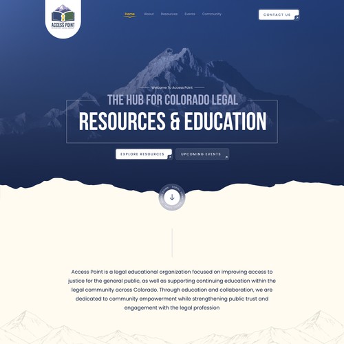 Lawyer website with the title 'Attorney&Law Education'