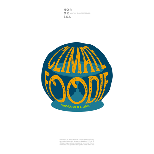 Climate design with the title 'T-shirt design for an upcycled food company!'