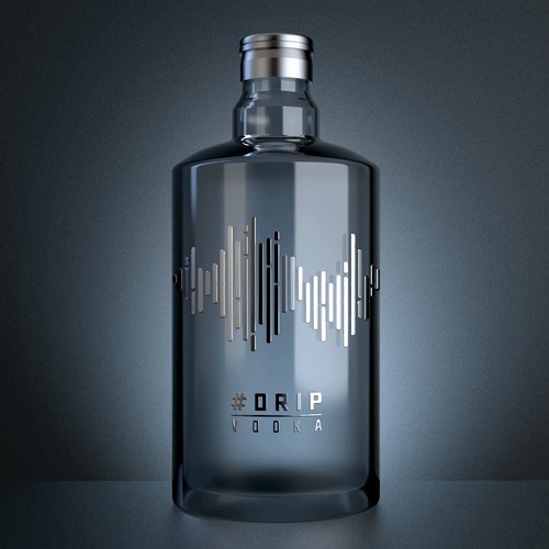 Luxury label with the title 'Design a bottle label for #Drip Vodka'