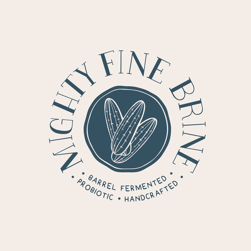 Hand-lettered logo with the title 'Retro-Chic Vintage 1950's Inspired Logo For Pickle Company'