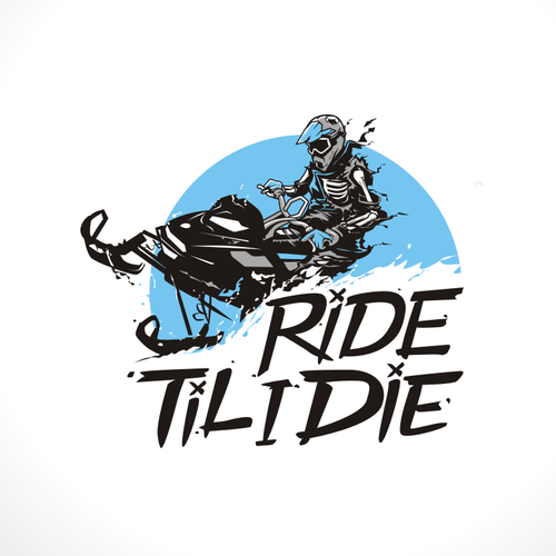 Traveling design with the title 'RIDE TIL I DIE'