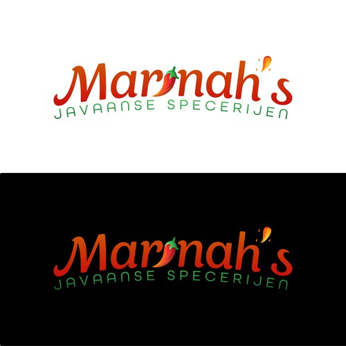 Chili pepper logo with the title 'Concept for Spices'